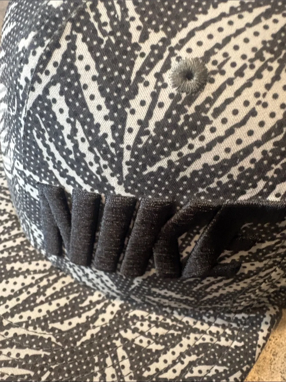 Nike “Tropical Storm” Gray & White Palm Leaf True SnapBack Adjustable Hat